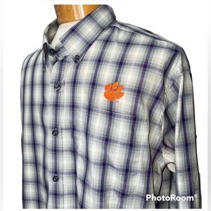 Clemson - Cutter and Buck Button Down / Hat Combo -  Size XL